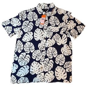Men's Margaritaville Rayon Button-Down Shirt, Size Small